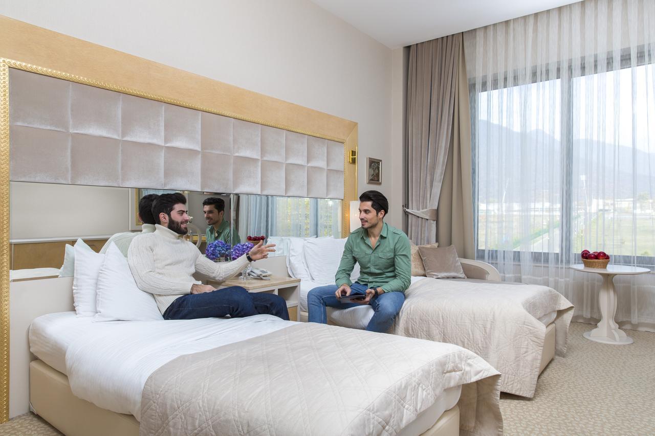 Gabala Garden Hotel Εξωτερικό φωτογραφία A guest room at the hotel